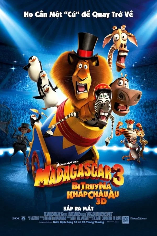 Madagascar 3: Thần Tượng Châu Âu - Madagascar 3: Europe's Most Wanted (2012)